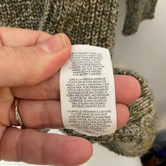 Cabi #4278 The Tunic Dress Fall 2022 Cozy Knit Artichoke Green Grey Dress Size M - Picture 15 of 16